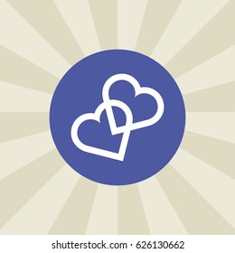 love icon. sign design. background