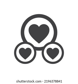 Vector de símbolo de icono de amor