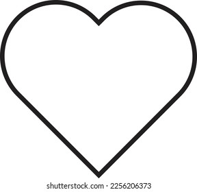 LOVE icon simple trendy flat style line and solid Isolated vector illustration on white background. For apps, logo, websites, symbol , UI, UX, graphic and web design. EPS 10.