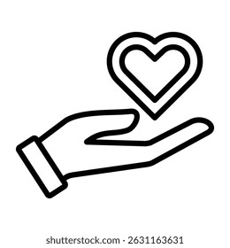 Liebe Symbol einzelne Kollektion Linie Stil

