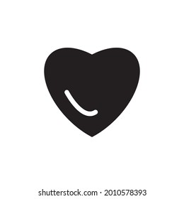 love icon solid style vector for your web, mobile app logo UI design