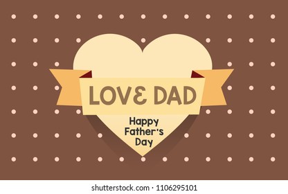 Love icon special father's day love you dad