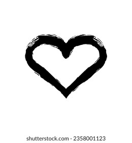 Love Icon Symbol, Abstract Heart Shape, can use for Art Illustration, Logo Gram, Website, Apps, Pictogram, Valentines Day Theme, or Graphic Design Element. Vector Illustration