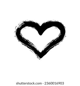 Love Icon Symbol, Abstract Heart Shape, can use for Art Illustration, Logo Gram, Website, Apps, Pictogram, Valentines Day Theme, or Graphic Design Element. Vector Illustration