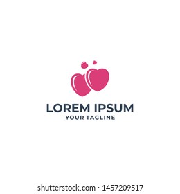 Love  icon Template vector  illustration design