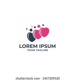 Love  icon Template vector  illustration design