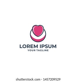 Love  icon Template vector  illustration design