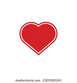Love icon in trendy flat design.