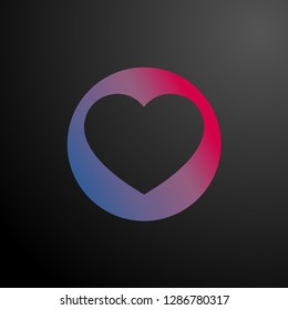 love, icon for user interface, vector