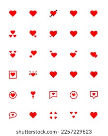 love icon using a flat style used for web or mobile purposes and many others are also good for valentine icons