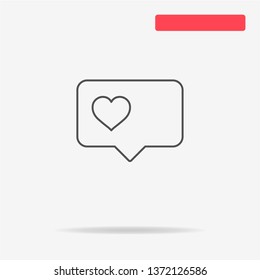 Love icon. Vector concept illustration for design.