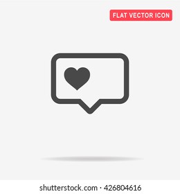 Love icon. Vector concept illustration for design.