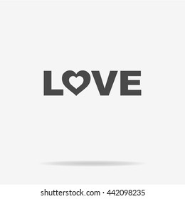 Love icon. Vector concept illustration for design.