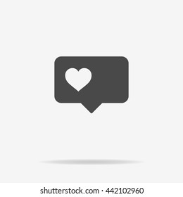 Love icon. Vector concept illustration for design.