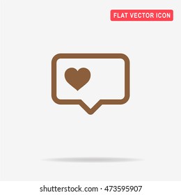 Love icon. Vector concept illustration for design.