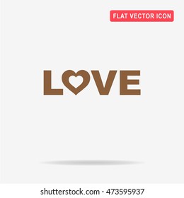 Love icon. Vector concept illustration for design.