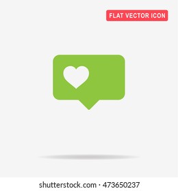 Love icon. Vector concept illustration for design.