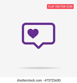 Love icon. Vector concept illustration for design.