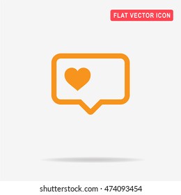 Love icon. Vector concept illustration for design.