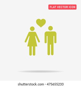 Love icon. Vector concept illustration for design.