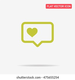 Love icon. Vector concept illustration for design.