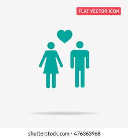 Love icon. Vector concept illustration for design.