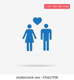 Love icon. Vector concept illustration for design.