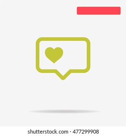 Love icon. Vector concept illustration for design.