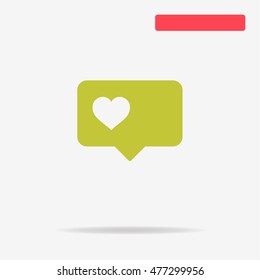Love icon. Vector concept illustration for design.