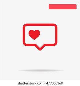 Love icon. Vector concept illustration for design.
