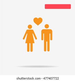 Love icon. Vector concept illustration for design.
