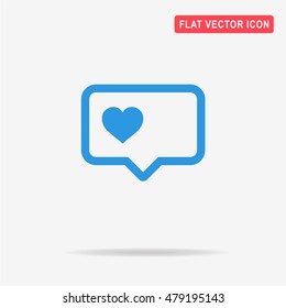 Love icon. Vector concept illustration for design.