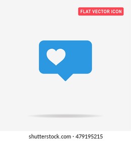 Love icon. Vector concept illustration for design.