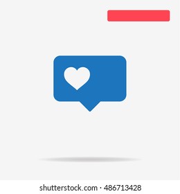 Love icon. Vector concept illustration for design.