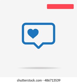 Love icon. Vector concept illustration for design.