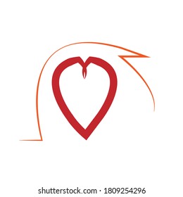 diseño vectorial de icono de amor 