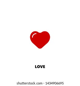 love icon. love vector design. sign design. red color