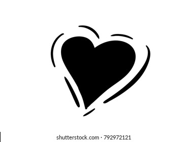 love icon vector doodle