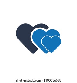 Love icon vector, Heart icon vector design on white background. use for web site, mobile, app, business