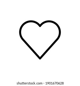 Love icon vector. Heart icon vector. Like icon vector.