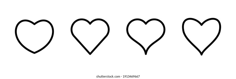 Love icon vector. Heart icon vector. Like icon vector.