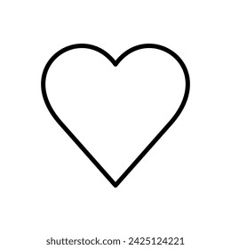 Love icon vector. Heart icon vector. Like icon vector.