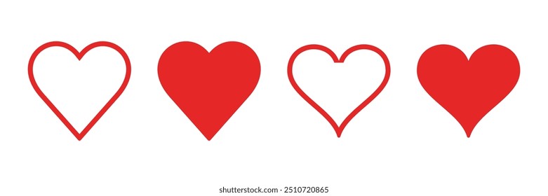 Love icon vector. Heart icon vector. Like icon vector.