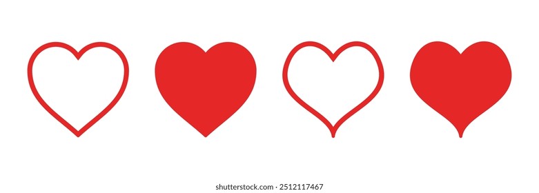 Love icon vector. Heart icon vector. Like icon vector.