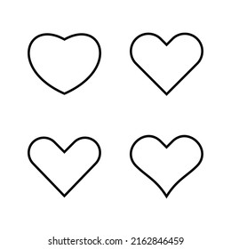 Liebessymbol Vektor. Herzzeichen und Herzsymbol. Wie Icon Vektor.