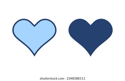 Love icon vector. Heart sign and symbol. Like icon vector.