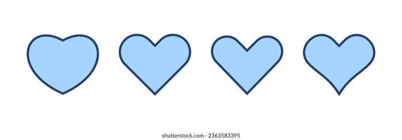 Love icon vector. Heart sign and symbol. Like icon vector.