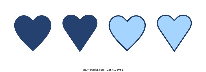 Love icon vector. Heart sign and symbol. Like icon vector.