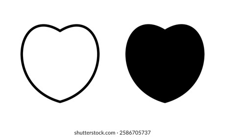 Love icon vector. Heart sign and symbol. Like icon vector.