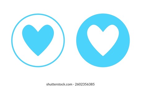 Love icon vector. Heart sign and symbol. Like icon vector.